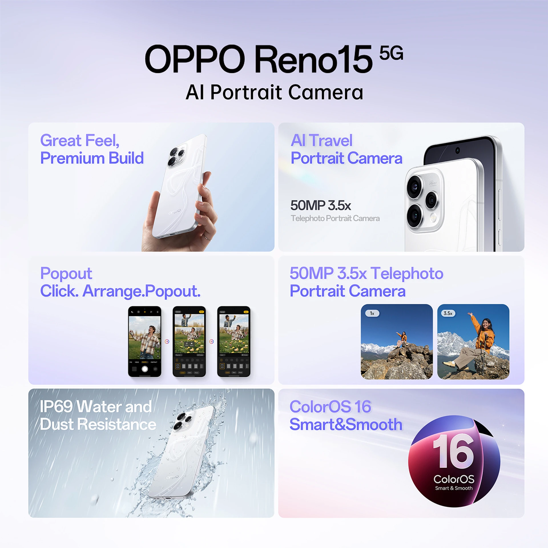 Reno15 5G (Twilight Blue, 512 GB)
